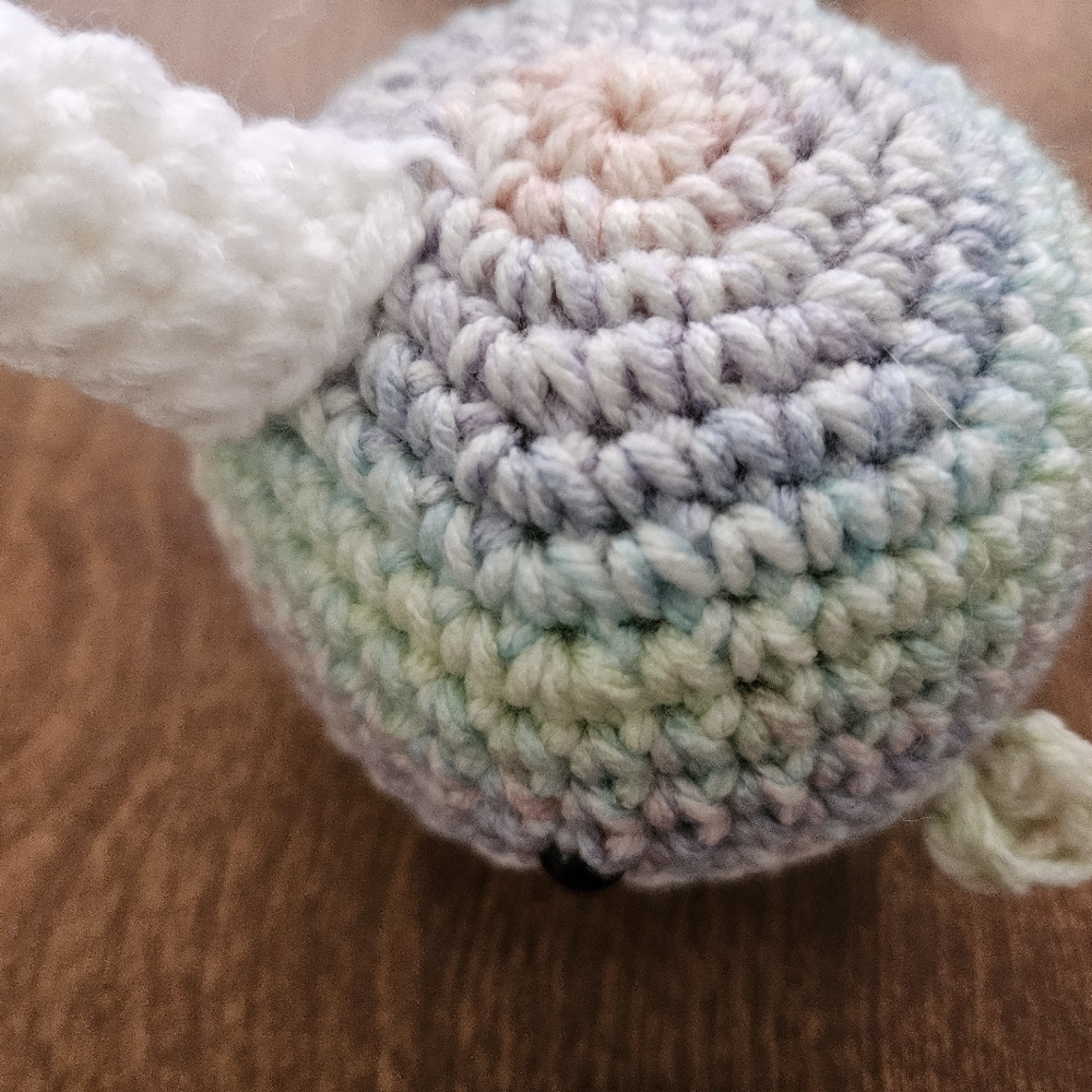 Crochet Pastel Narwhal Amigurumi - Picture 12 of 16